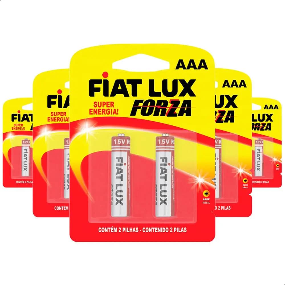 Pilha Aaa Comum Tipo Palito Longa Duração Fiat Lux Kit 24 Un - 1