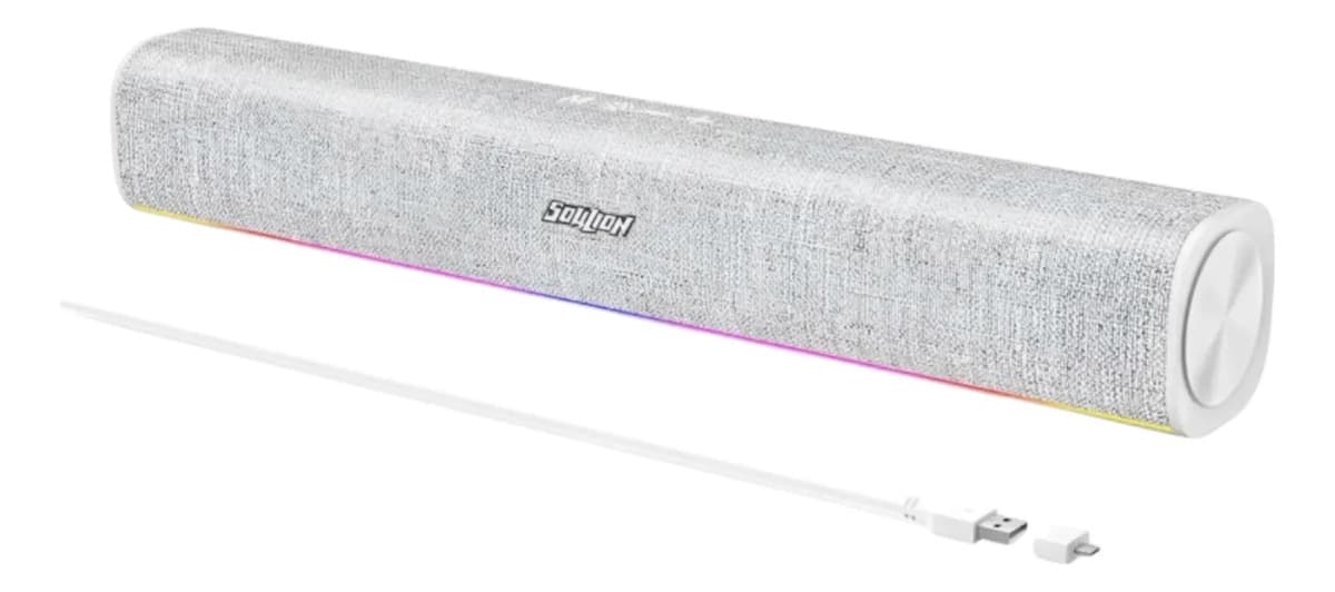 Caixas De Som Soulion Para Computador Usb Plug & Play Branco Branco - 1