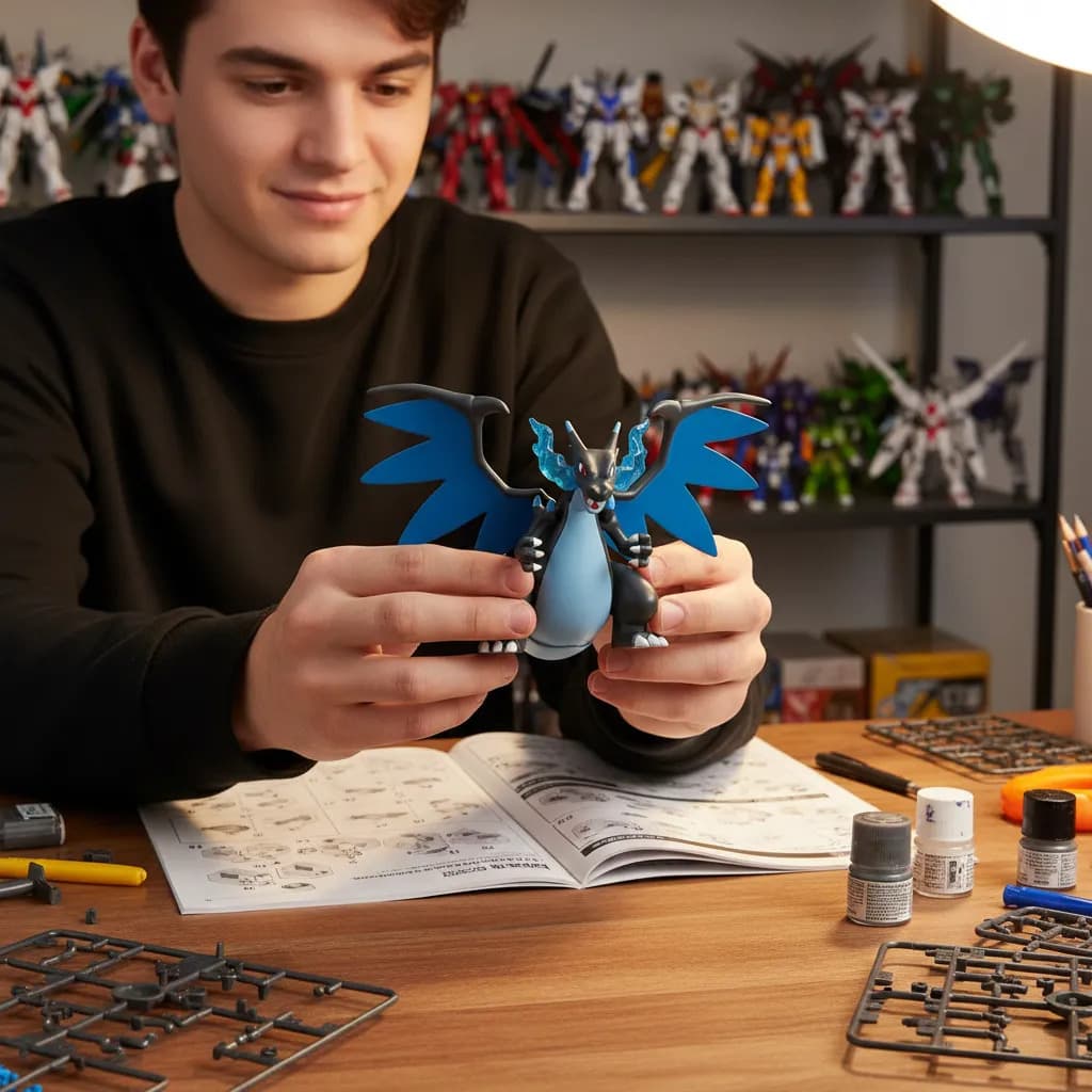 Mega Charizard X Pokémon Model Kit Bandai Hobby Pokémon - 3