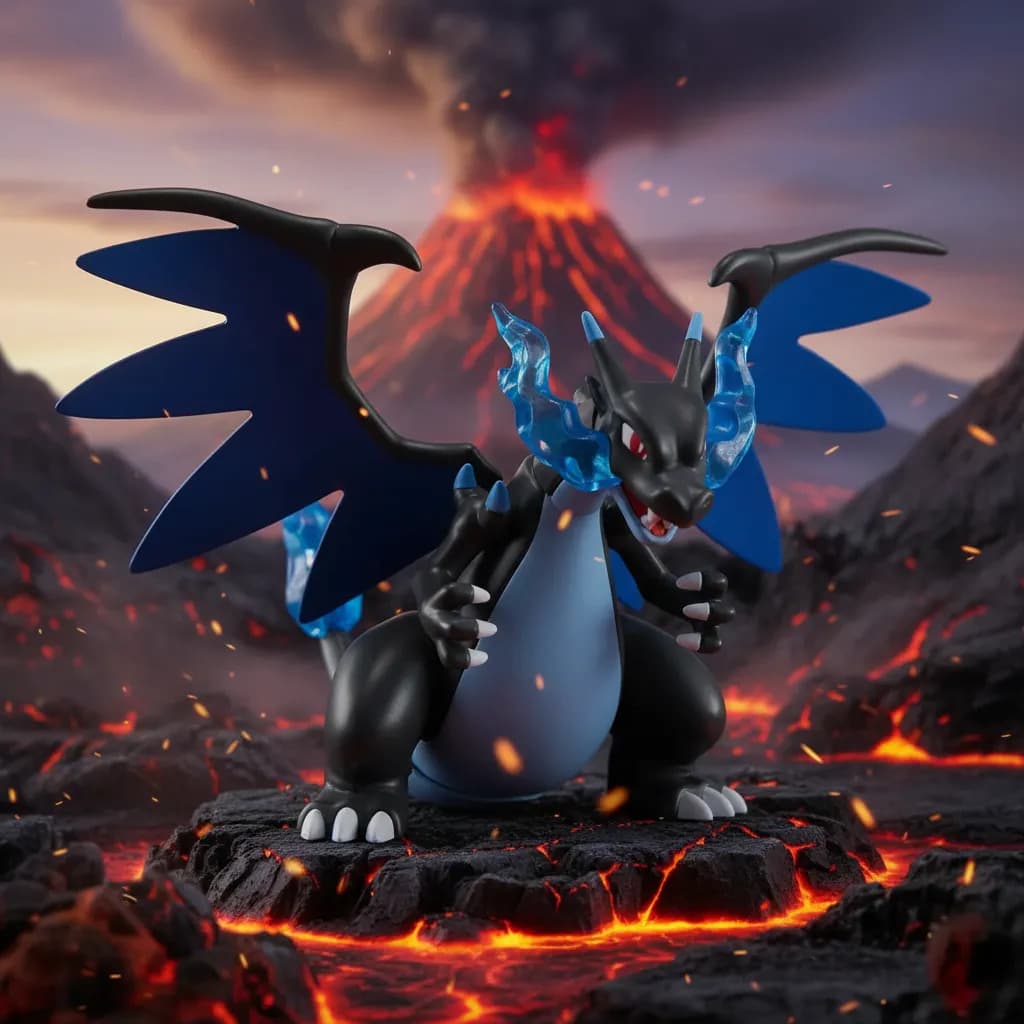 Mega Charizard X Pokémon Model Kit Bandai Hobby Pokémon - 4
