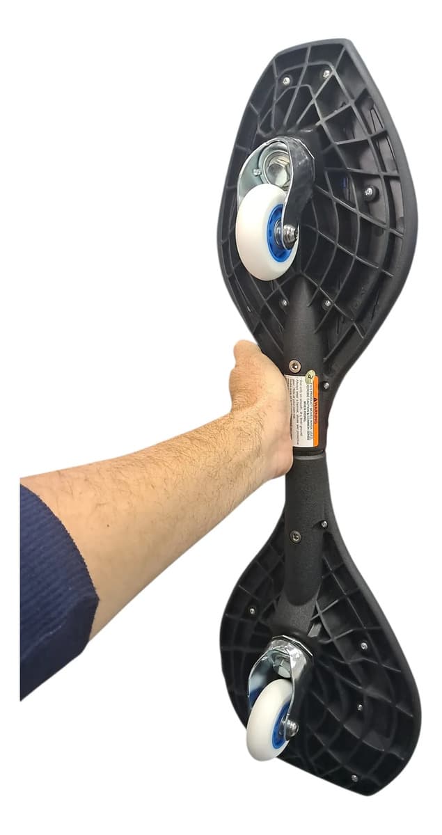 Skateboard Ripstik Com 2 Rodas 360o Azul Branca, Azul Prateado - 3