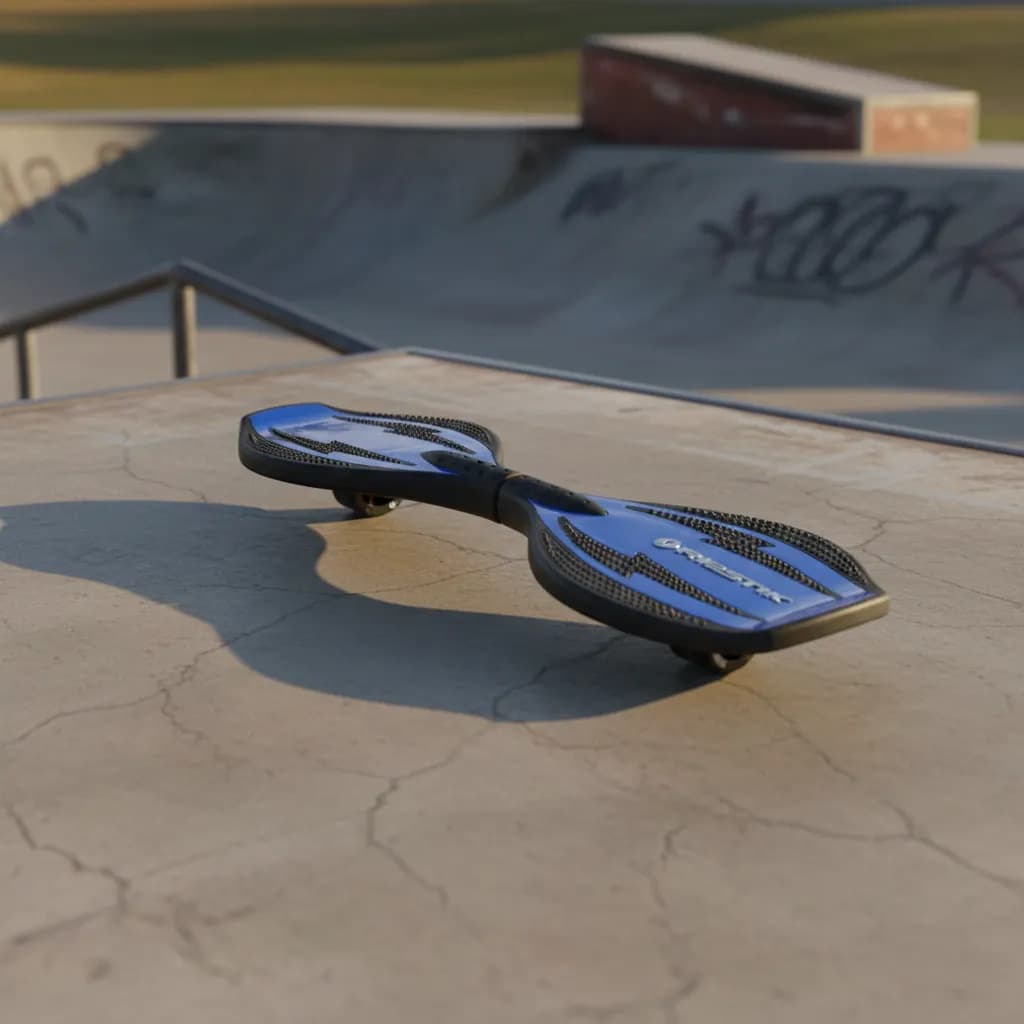 Skateboard Ripstik Com 2 Rodas 360o Azul Branca, Azul Prateado - 4