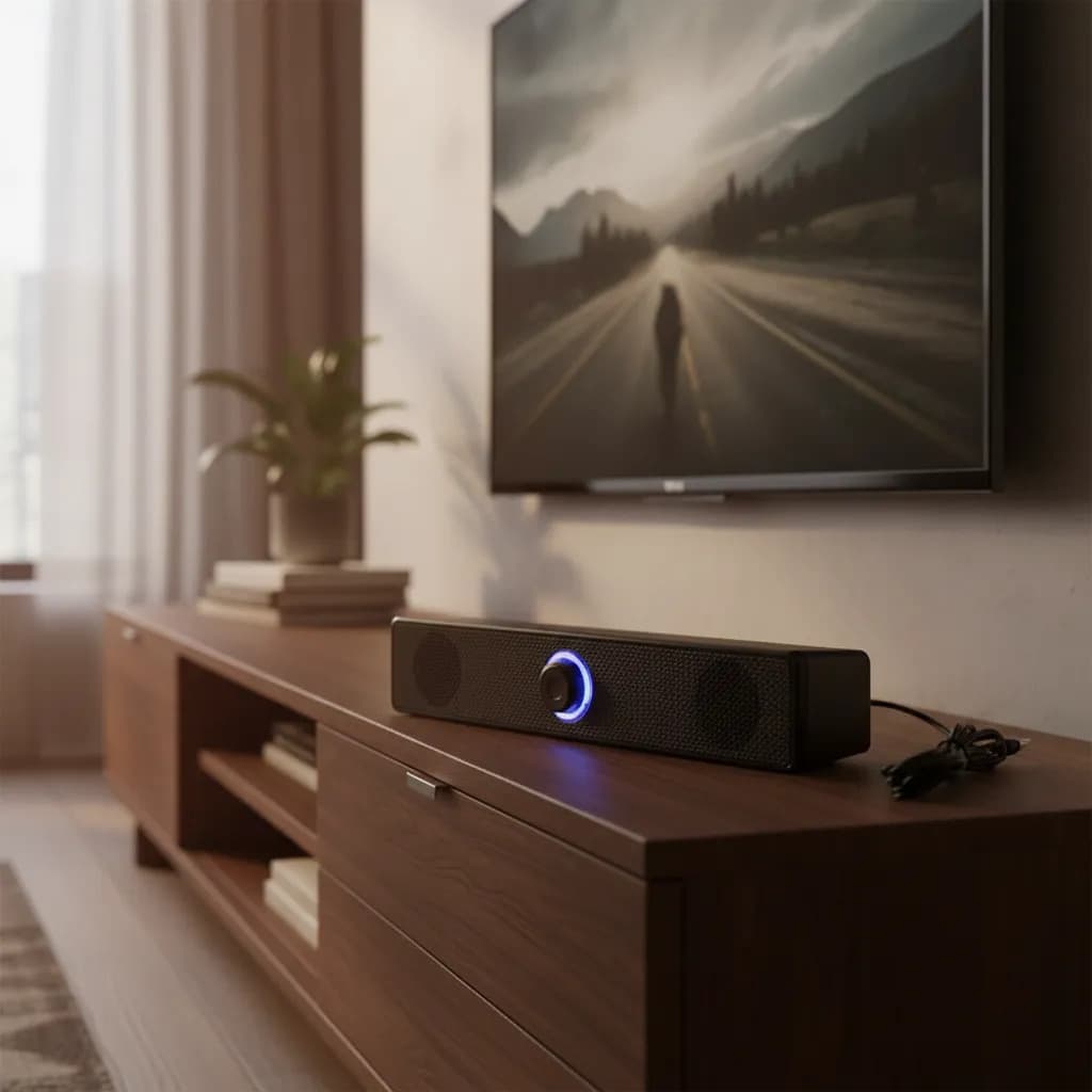 Caixa De Som Soundbar 2.0 Com Bluetooth E-3511 Preto - 4