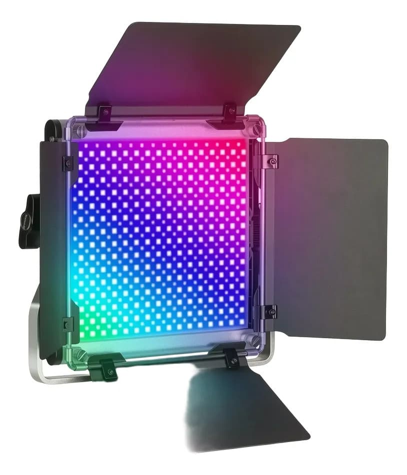 Luz De Vídeo Led Neewer 660 Pro Rgb 50w Comando Via App 127/220v Preto Rgb - 1