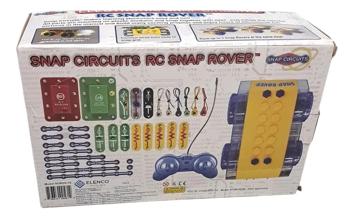 Kit De Descoberta De Eletrônicos Snap Circuits Rc Snap Rover - 3