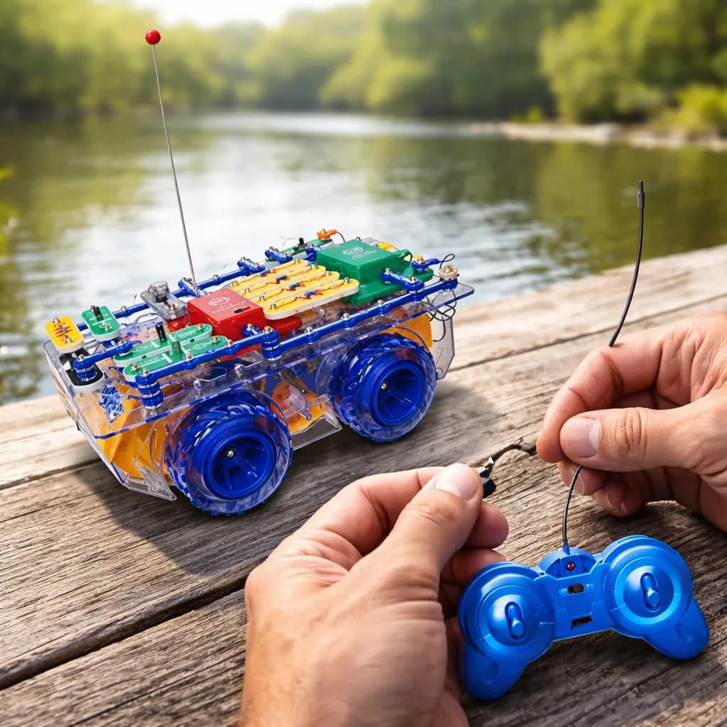 Kit De Descoberta De Eletrônicos Snap Circuits Rc Snap Rover - 5