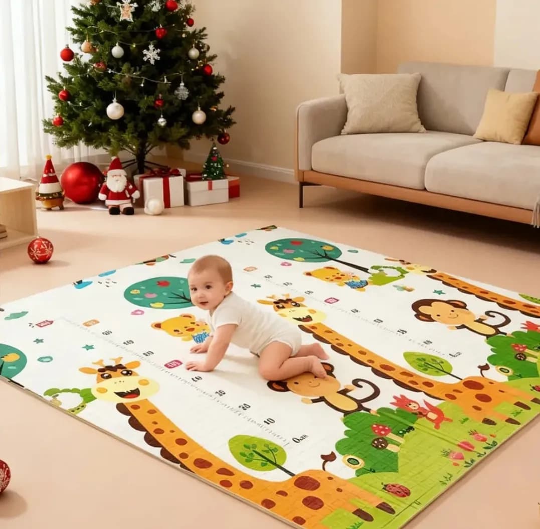 Tapete Tatame Infantil Dupla Face 1,50x1,80 Dobrável Bebê - 4