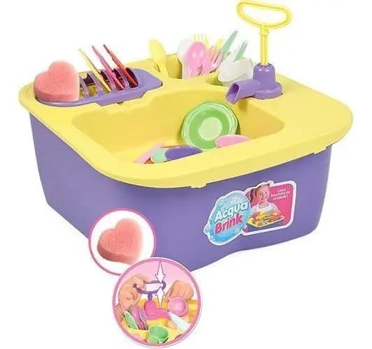Acqua Brink Cozinha Pia Louças Infantil Xplast Homeplay 8000 - 2