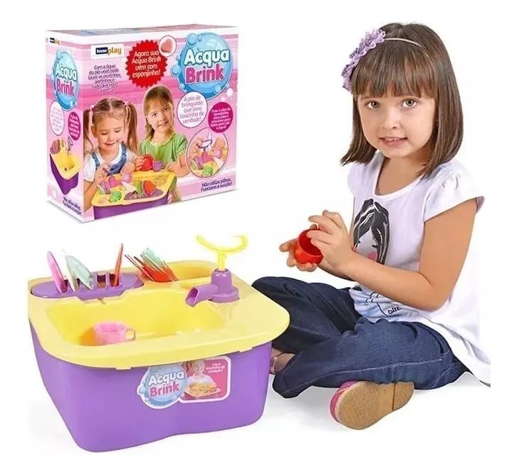 Acqua Brink Cozinha Pia Louças Infantil Xplast Homeplay 8000 - 3