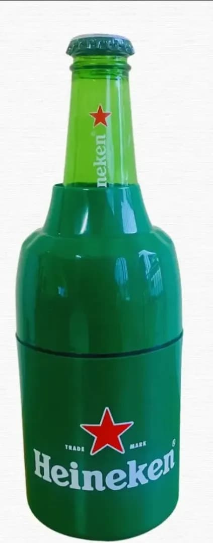 Kit 3 Suporte Cerveja Porta Lata Long Neck Térmico Heineken Verde - 2