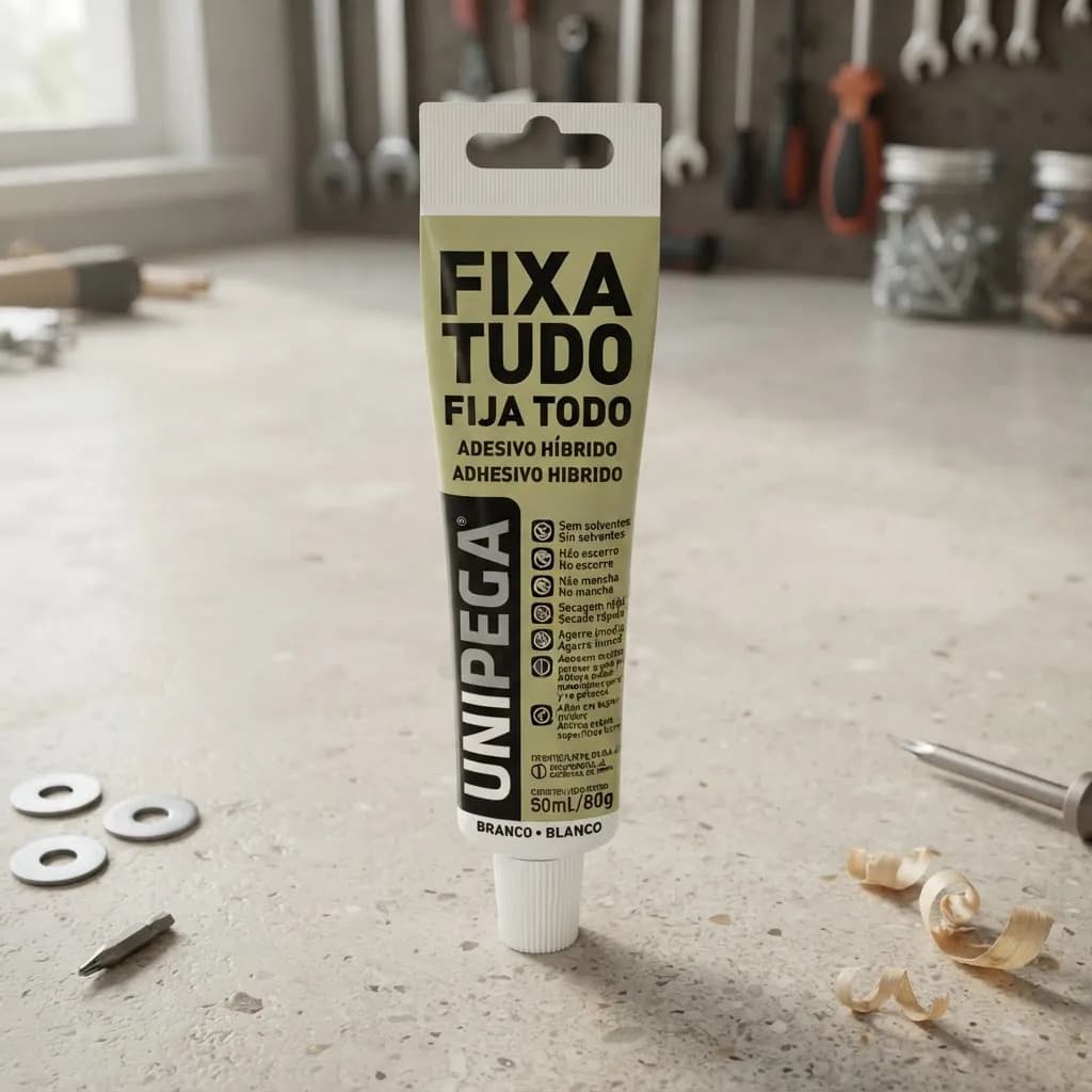 Cola Adesiva Unipega Fixa Tudo Branco - 3
