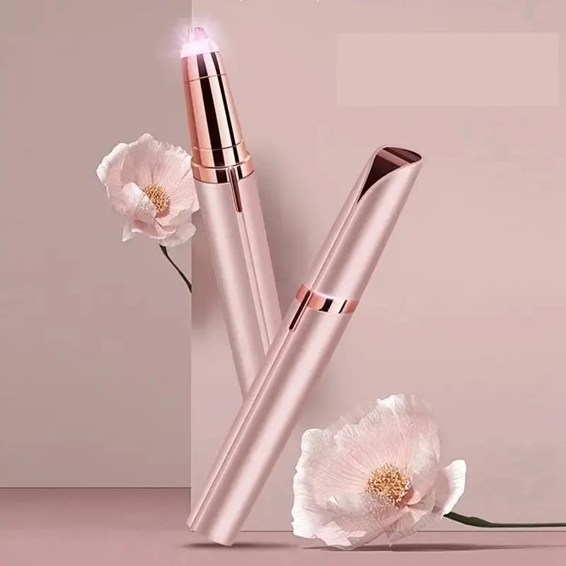 Depiladora Facial Recargable Para Sobrancelhas E Bozo Flawless Rosa Rosa Ou Branca 5v - 2