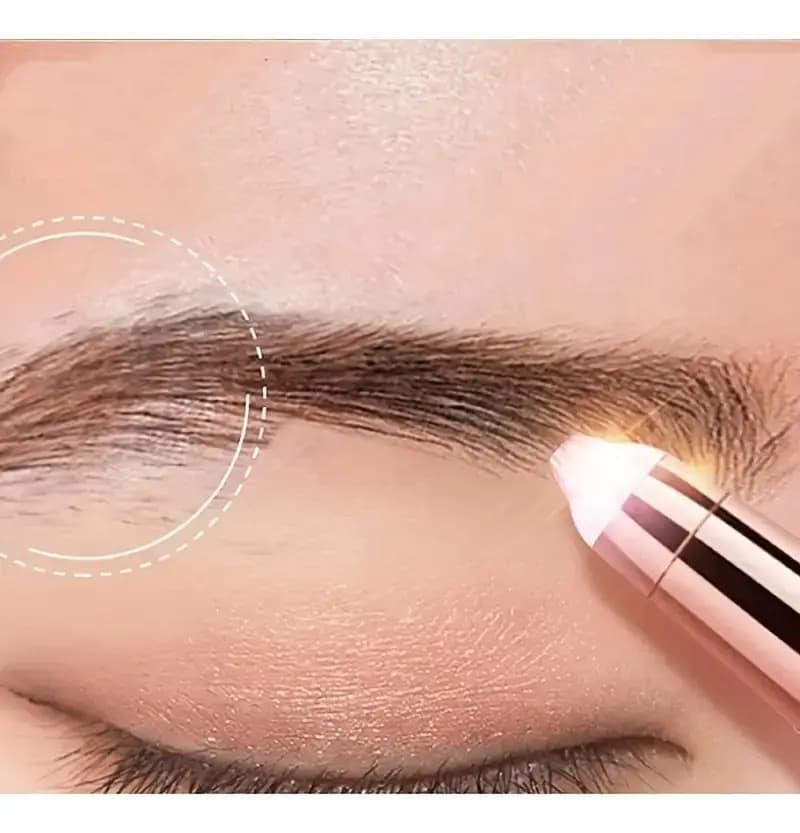 Depiladora Facial Recargable Para Sobrancelhas E Bozo Flawless Rosa Rosa Ou Branca 5v - 3