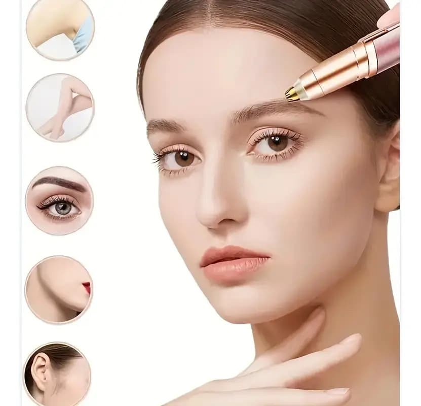 Depiladora Facial Recargable Para Sobrancelhas E Bozo Flawless Rosa Rosa Ou Branca 5v - 4