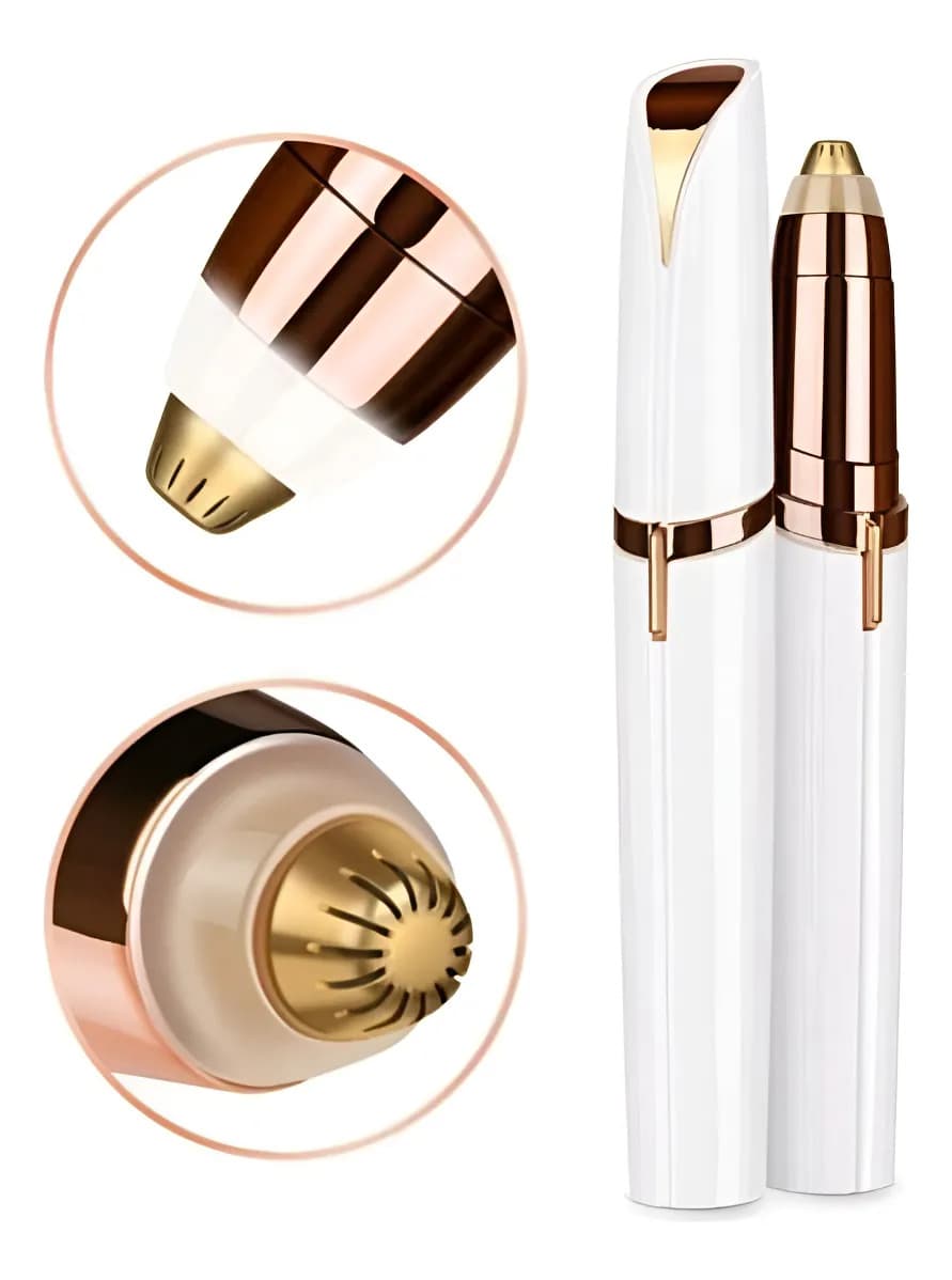 Depiladora Facial Recargable Para Sobrancelhas E Bozo Flawless Rosa Rosa Ou Branca 5v - 5