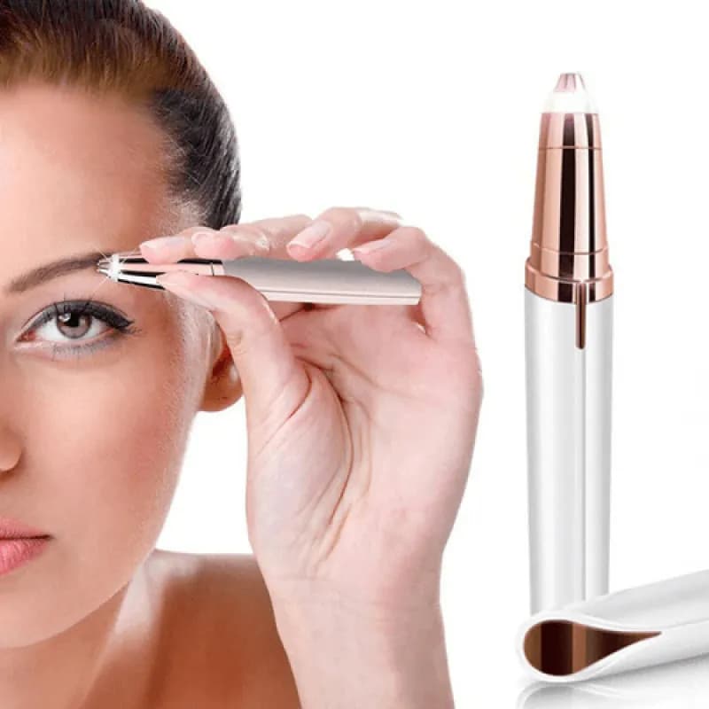 Depiladora Facial Recargable Para Sobrancelhas E Bozo Flawless Rosa Rosa Ou Branca 5v - 7