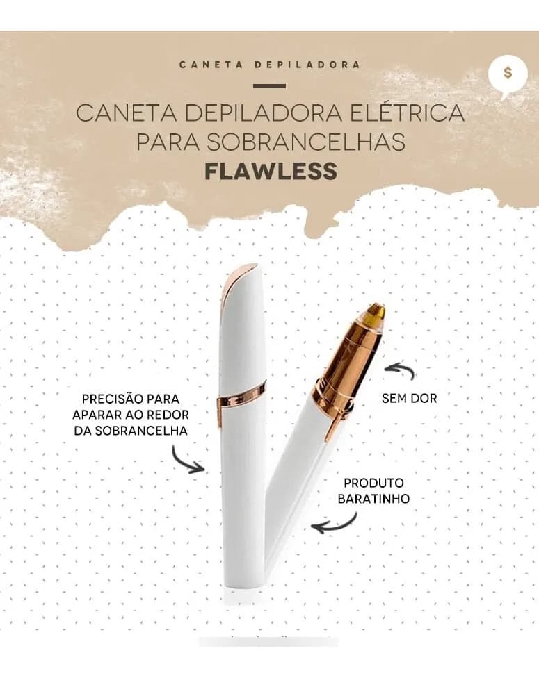 Depiladora Facial Recargable Para Sobrancelhas E Bozo Flawless Rosa Rosa Ou Branca 5v - 8