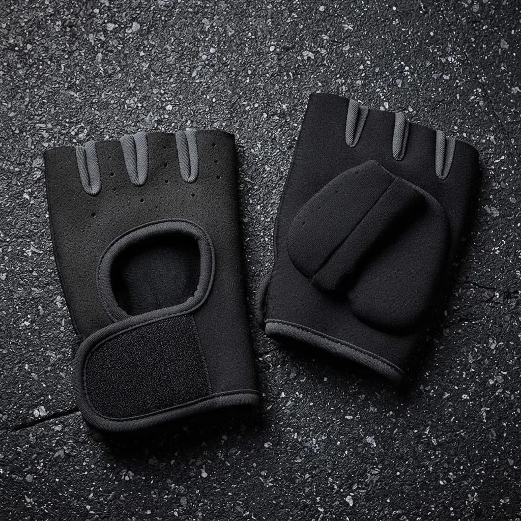 Luva Para Academia E Musculação Com Ajuste De Pulso Preto Preto Lisa Xl - 1