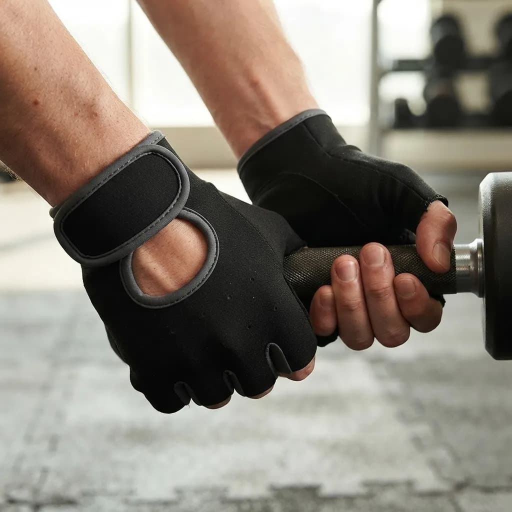 Luva Para Academia E Musculação Com Ajuste De Pulso Preto Preto Lisa Xl - 2