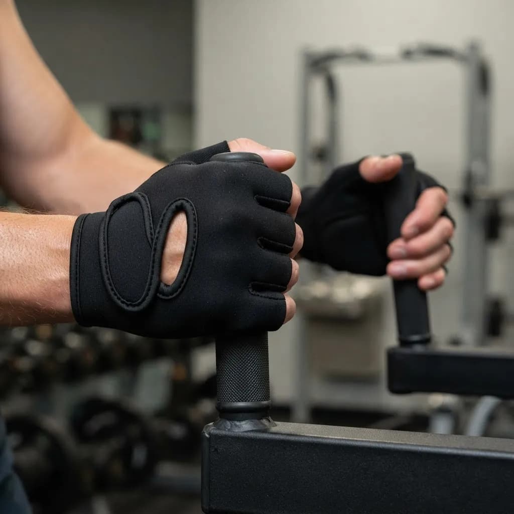 Luva Para Academia E Musculação Com Ajuste De Pulso Preto Preto Lisa Xl - 5