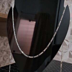CORRENTE ELO 3x1 / 2mm e 60cm - prata 925 italiana - 1