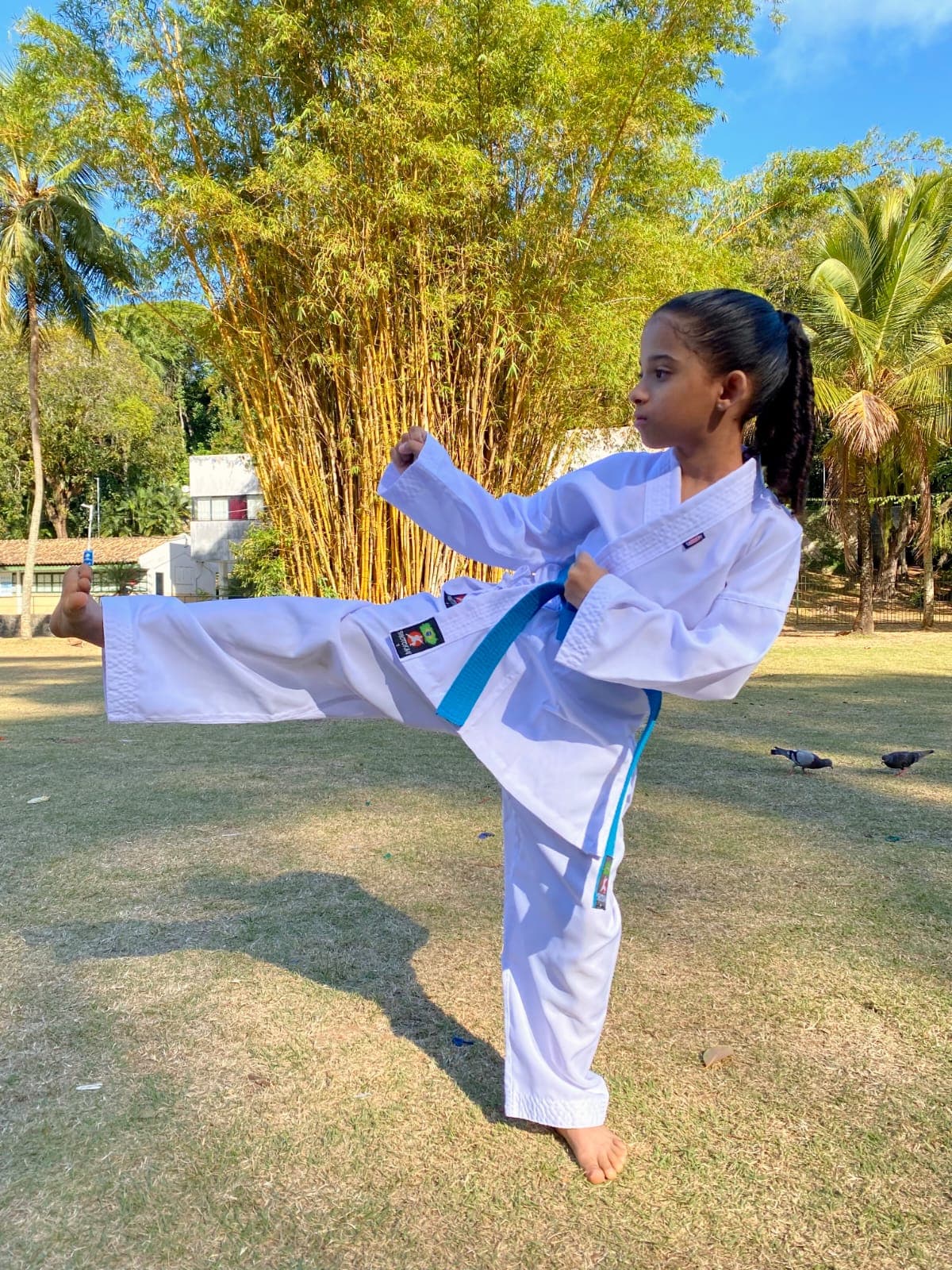 KIMONO DE OXFORD BRANCO INFANTIL Tamanho:M000 - 3