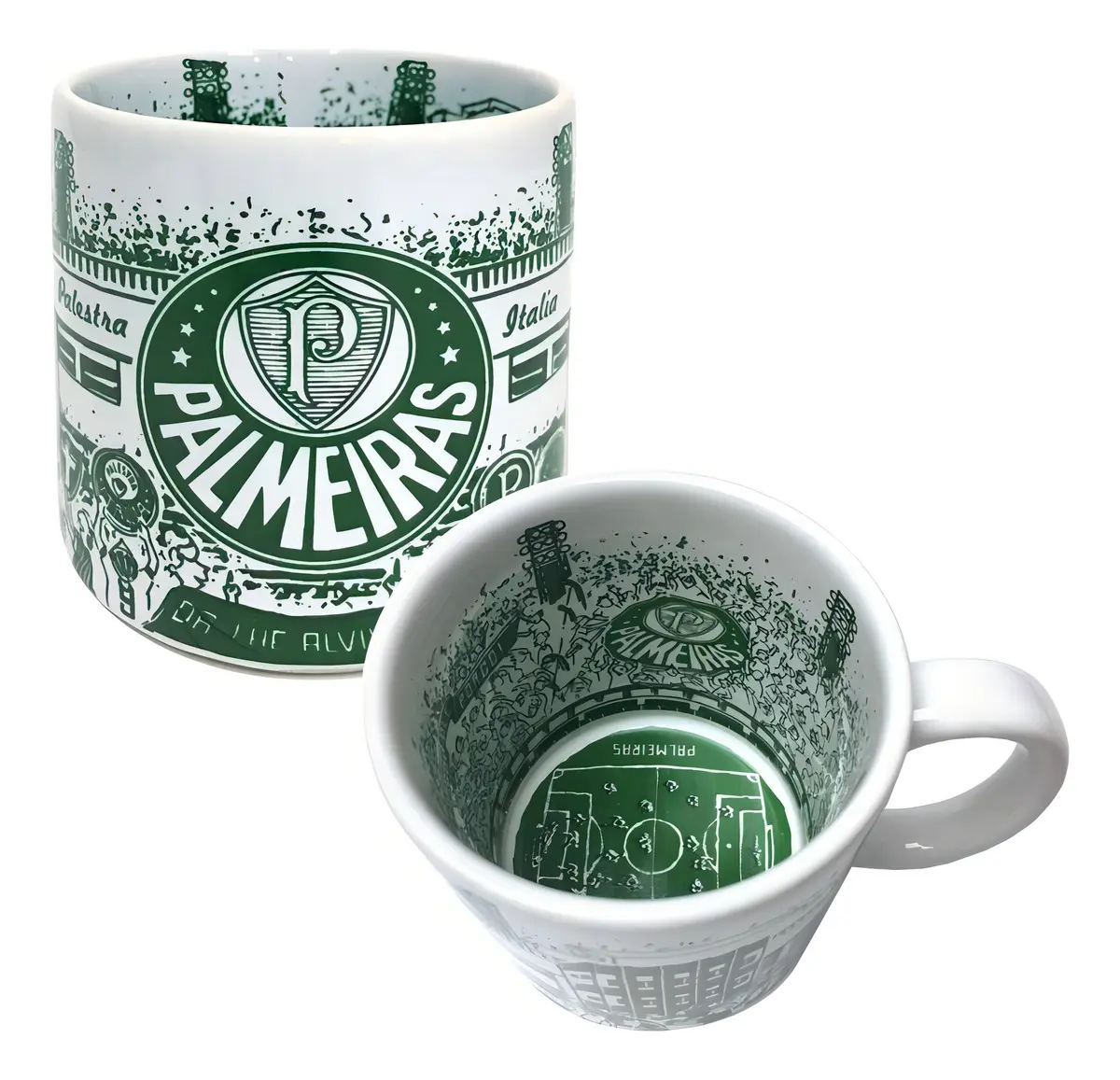 caneca ceramica palmeiras - 1