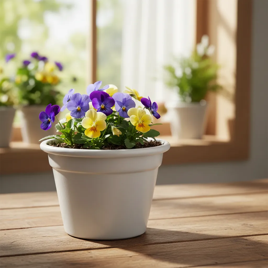 Cachepot Vaso Violeta Sem Alça branco - 1