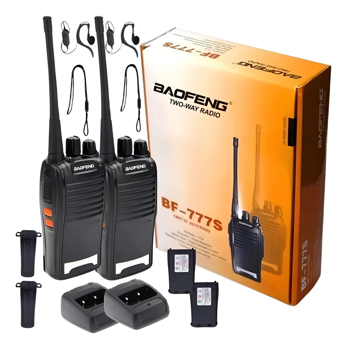 Radio Comunicador Baofeng BF-777S 16 Canais 5W 6km UHF/VHF/FM - 1