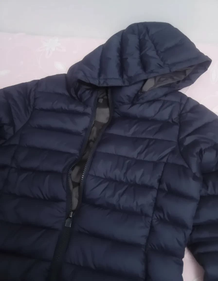 Jaqueta Feminina Impermeável Com Capuz Removível Preto Gg Liso - 2