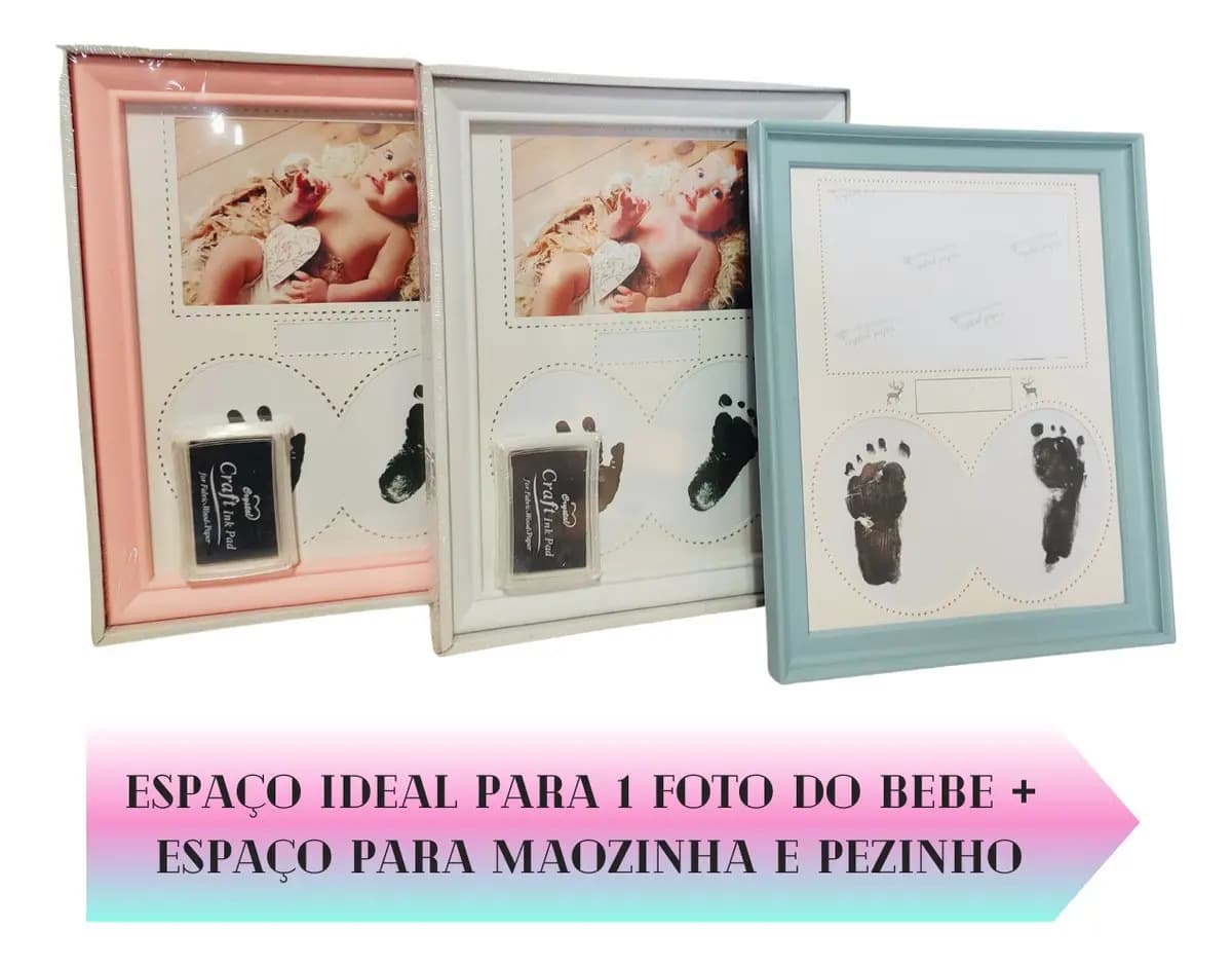 Porta-retratos Sanxia 10x15 Cm Sxkh-4594 Branco Liso - 5