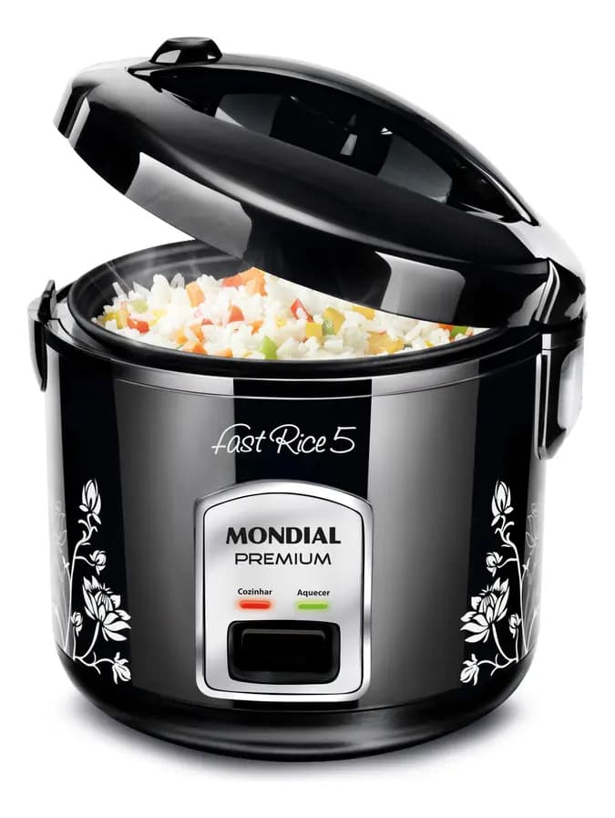 Panela De Arroz Fast Rice 5 Premium Mondial Npe-08-5x Preto 220v 60hz - 1