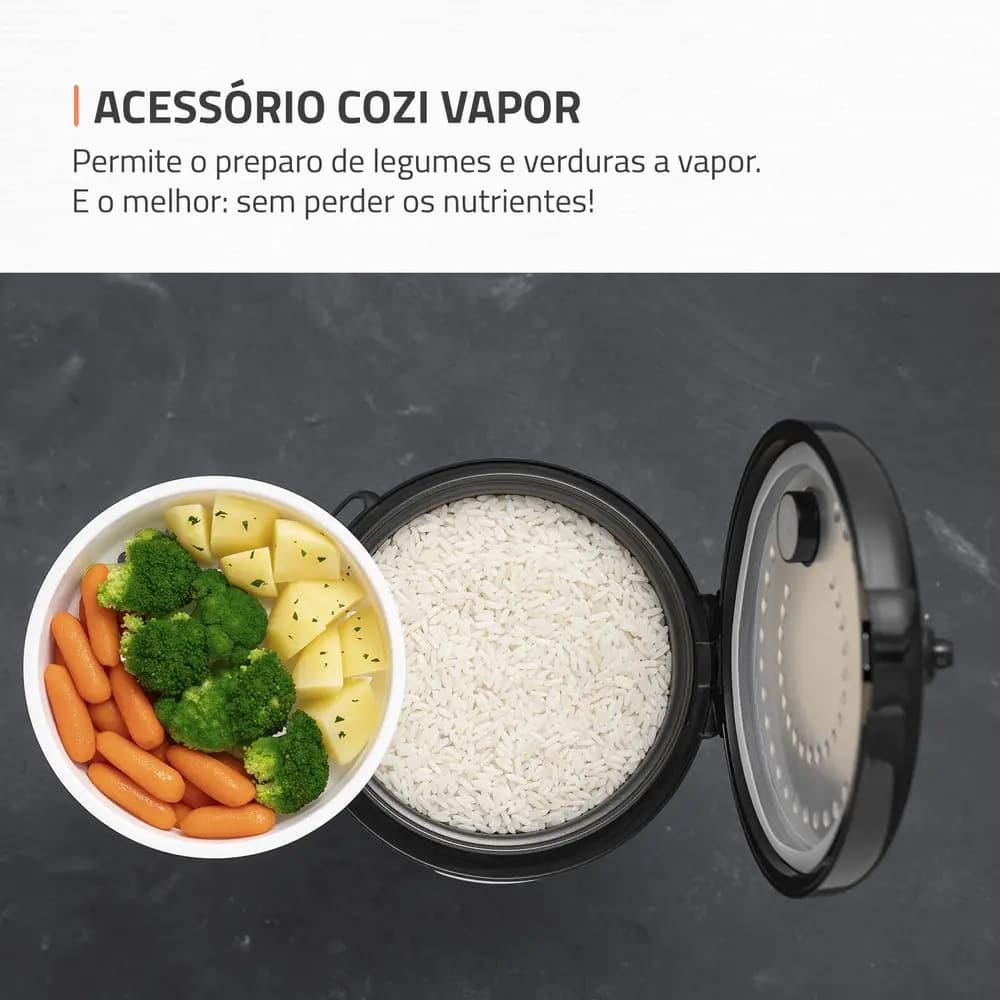 Panela De Arroz Fast Rice 5 Premium Mondial Npe-08-5x Preto 220v 60hz - 5