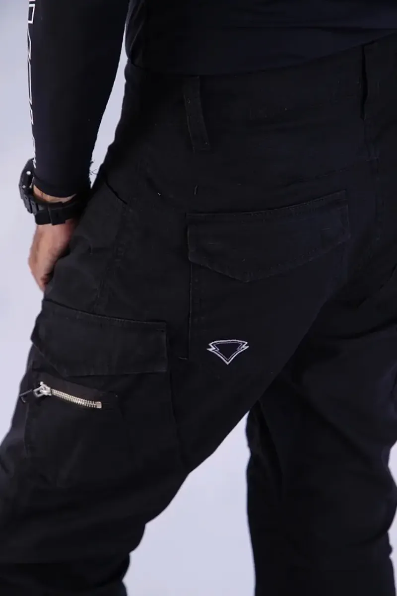 Calça Masculina Moto Com Proteção Hlx Cargo Defender Preta (42) - 2