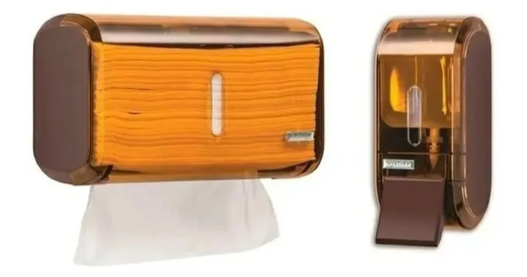 SUPORTE SABONETE LIQ E PORTA PAPEL - 1