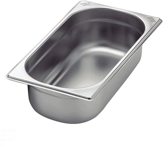 Conjunto de Cubas 8 peças Tramontina GN 1/3 em Aço inox sem Alças Profundidade 65 mm - Aço 304 - 1