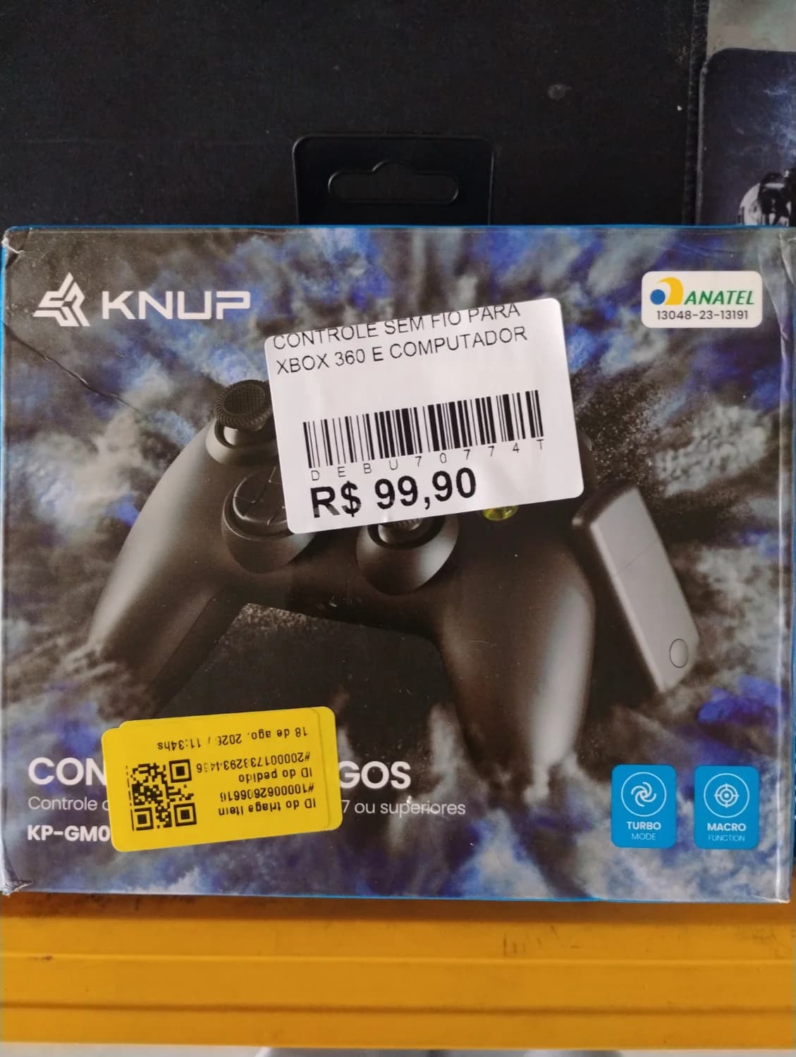 CONTROLE SEM FIO PARA XBOX 360 E COMPUTADOR - 1