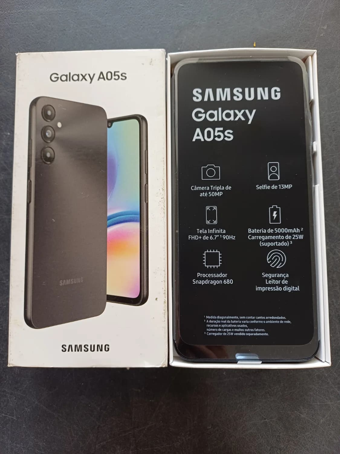 Smartphone Samsung Galaxy A05s 4g 128gb 6gb Ram Câmera Tras - 1