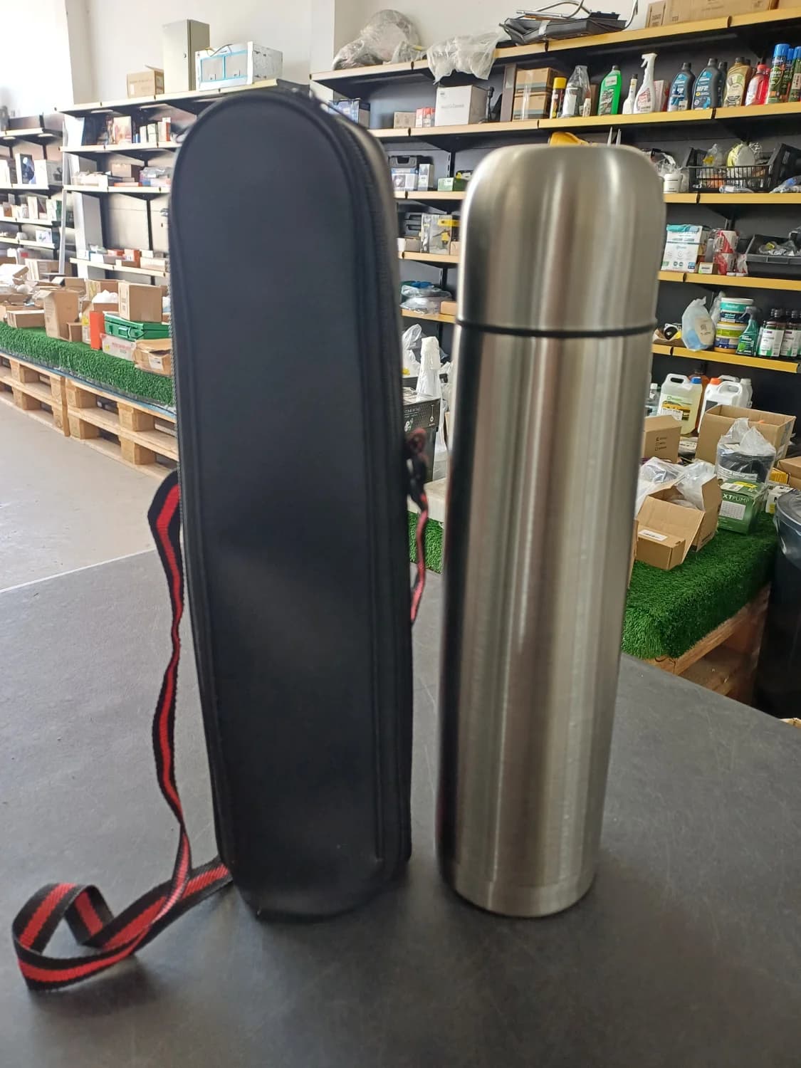 Garrafa Térmica Inox 1 Litro Café Água Chimarrão Chá Ca - 1