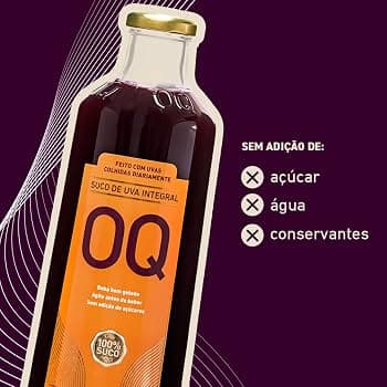 suco De Uva Integral - marca OQ 300ml - 3