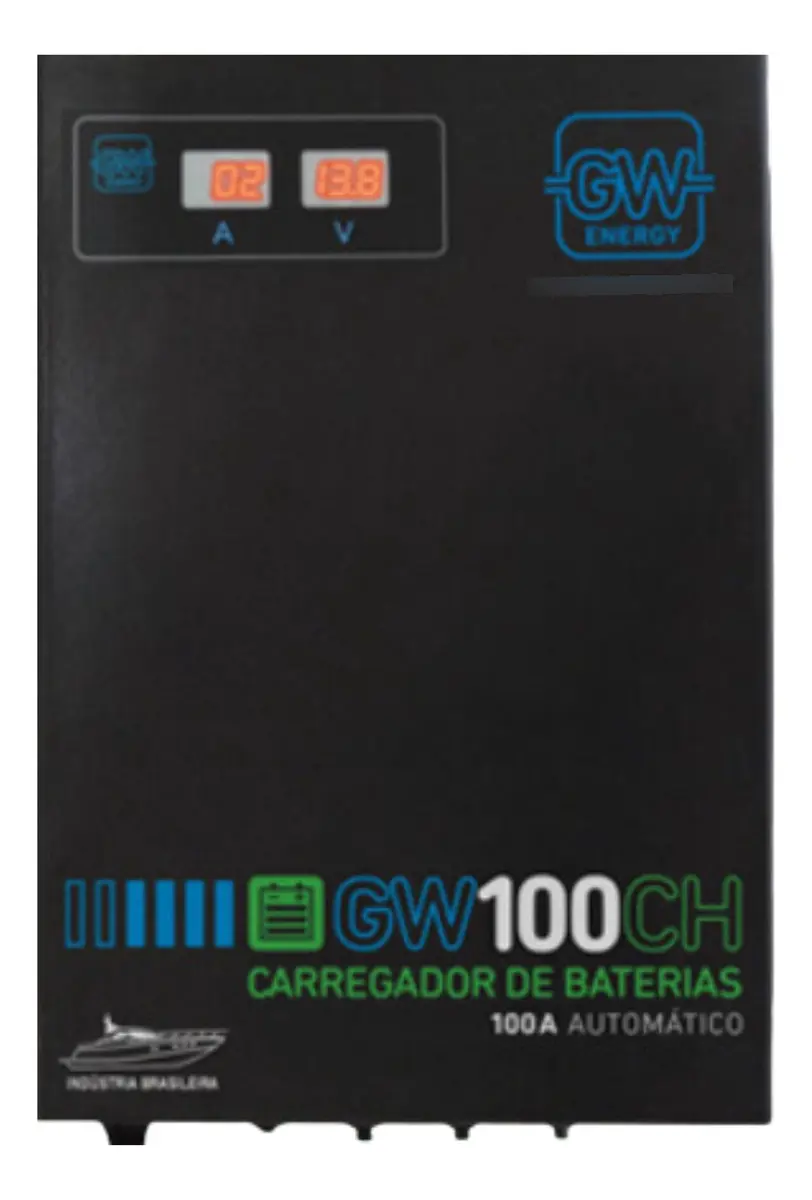 Carregador Baterias 12v - 100a 110v Gw Energy - 1