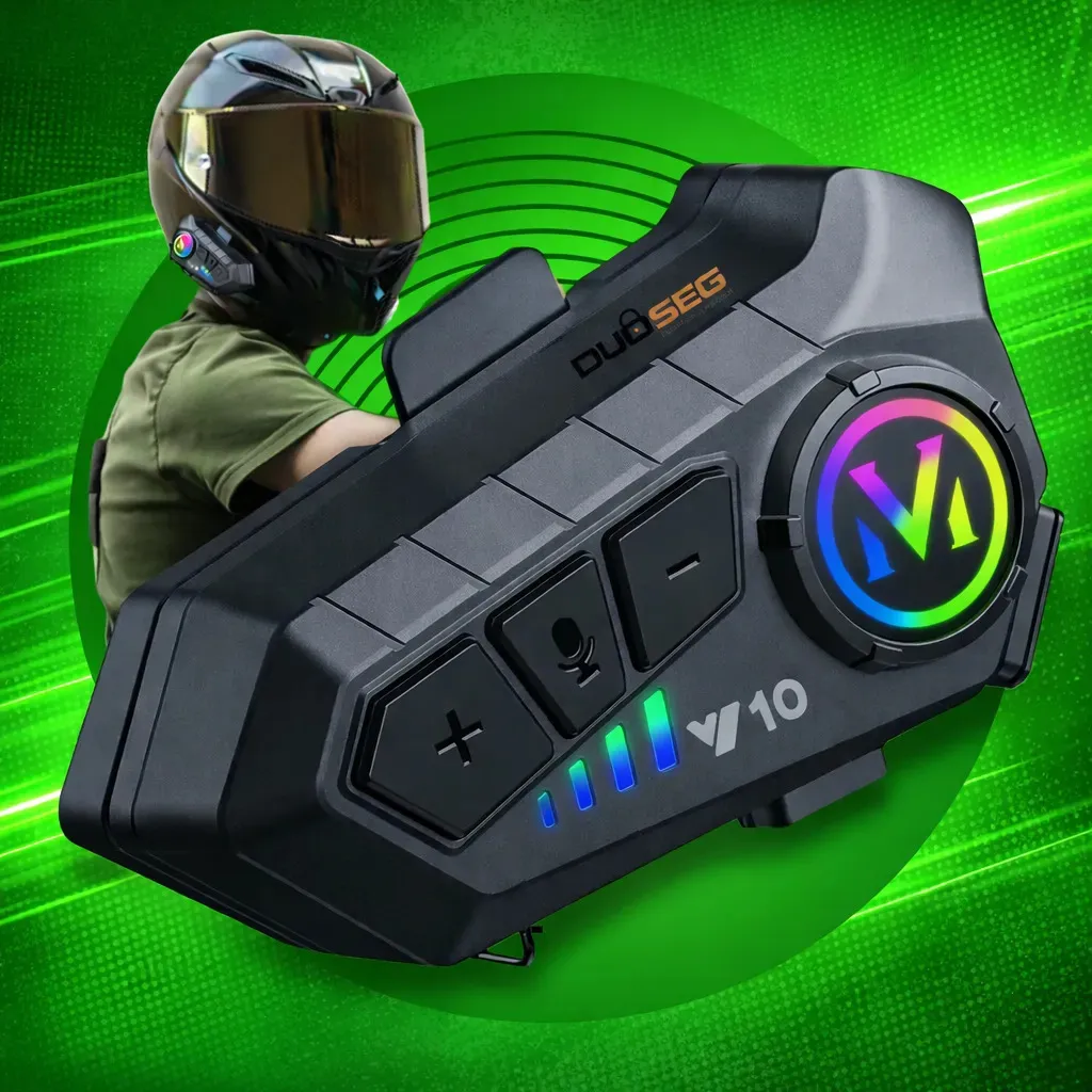 Fone De Ouvido Para Capacete Bluetooth Headset Rgb Sem Fio K - 1