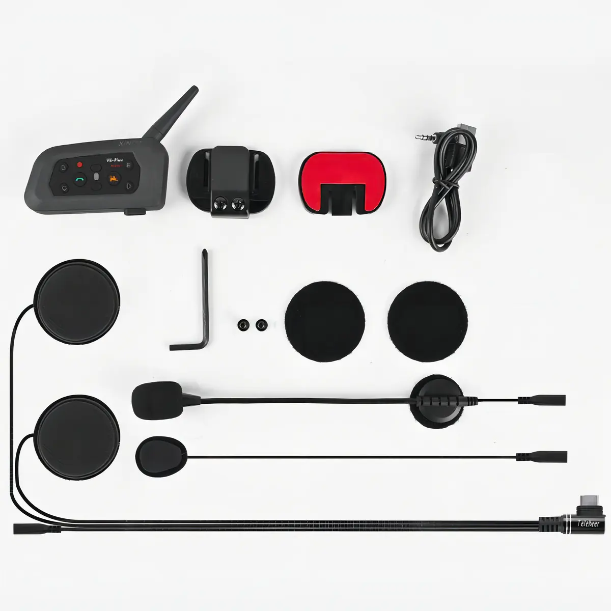 Moto Comunicador Capacete V6 Pro + Bluetooth Lookearth - 1