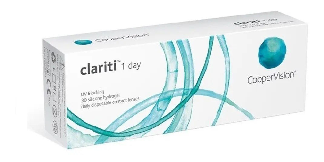 Lente De Contato Clariti 1 Day Uso Diário 30 Lentes - Cooper Miopia -0,75 Incolor - 1