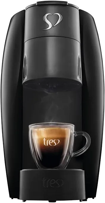 3 Corações TRES Cafeteira Espresso e Multibebida LOV Preta - 127V - 1