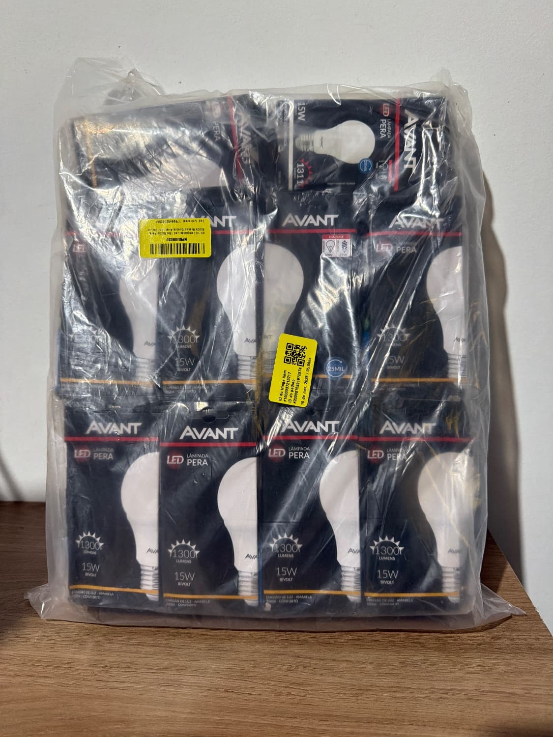 Kit 10 Lâmpadas Led Bulbo 15w 3000k Avant - Luz Amarela Aconchegante 1300 Lumens - 1
