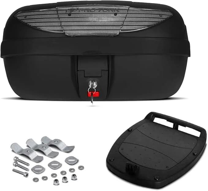 BAULETO PLÁSTICO SUPERIOR 45 LITROS PRO TORK REFLETOR CRISTAL - 2