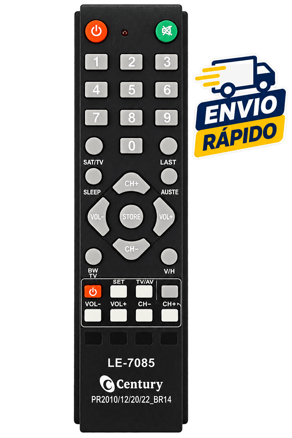 Controle Lelong LE-7085 Compatível Receptor Century Nano - 1