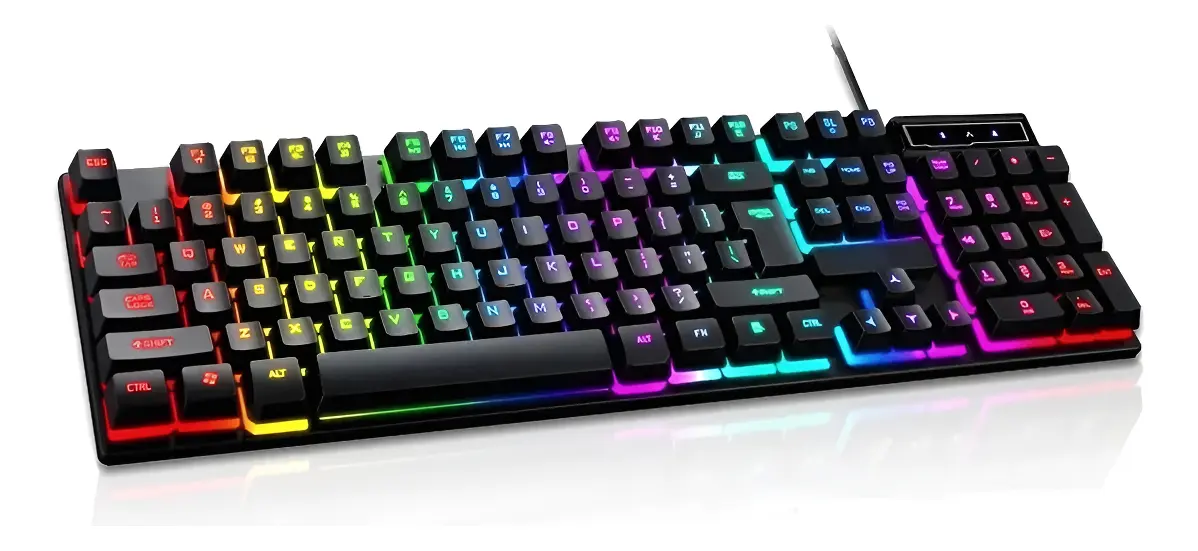 Teclado Gamer Gurumania Semi Mecanico Rgb Led Anti-Ghosting Usb GK-41 - 1