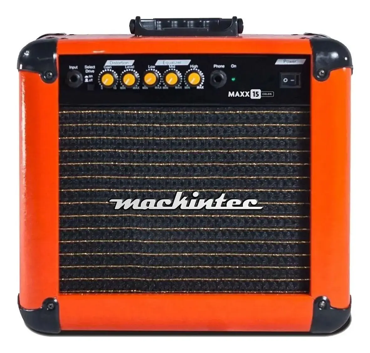 Cubo Amplificador Guitarra Mackintec Maxx 15w Lr Laranj - 1